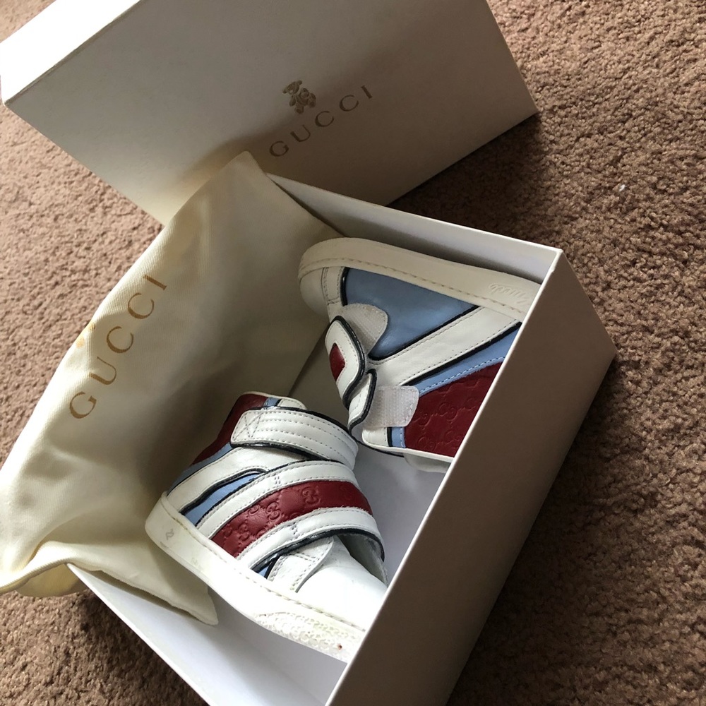 Authentic Gucci Kid Coda Pop High-top Sneaker